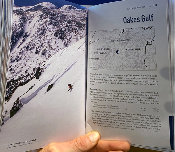 Presidential Skiing Backcountry Guide Book Sample Page