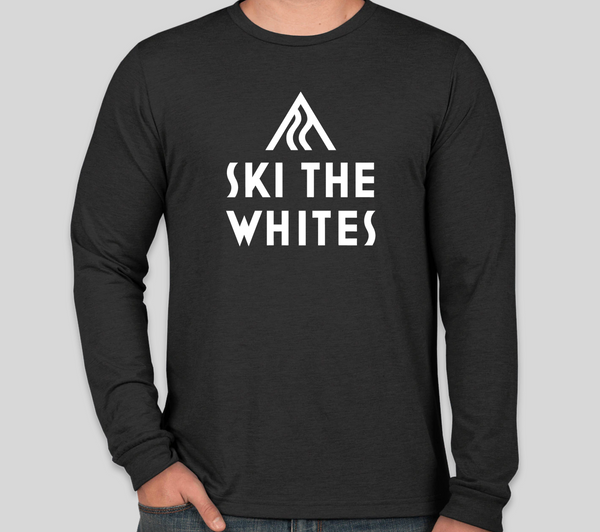 Ski The Whites Long Sleeve T-Shirt Charcoal Black