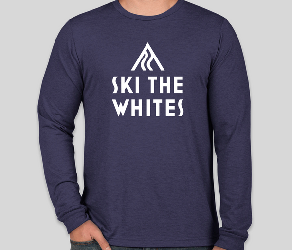 Ski The Whites Long Sleeve T-Shirt Navy